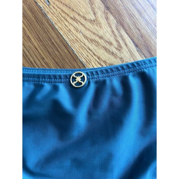 VIX paula hermanny Bikini Bottom Sz Small Teal NWT Basic Full Back - Picture 7 of 8